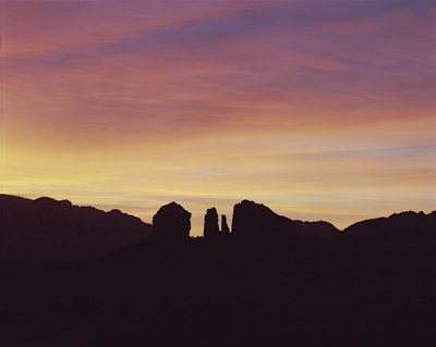 Sunrise on Cathedral Rock as seen from the hill behind the Pyramid off of Red Rock Loop Road