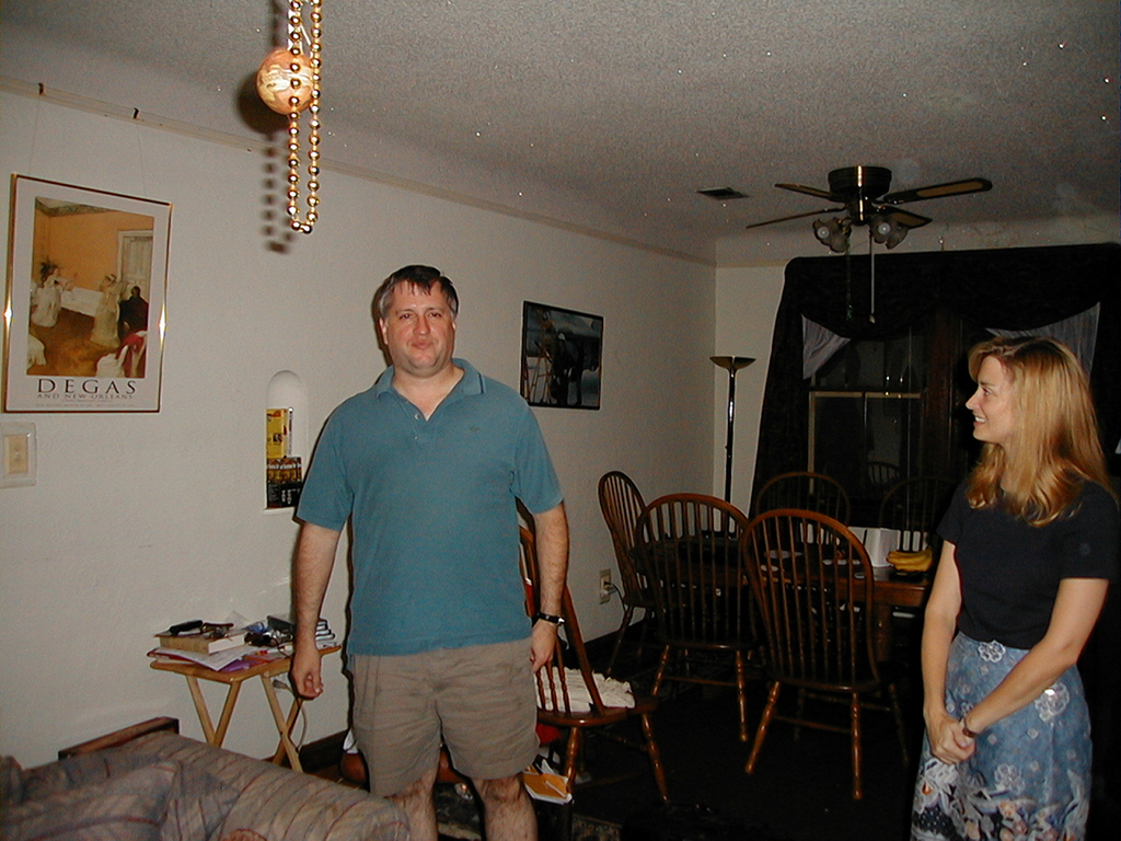 John Dempsey and Jennifer visiting at Marc's home in New Orleans