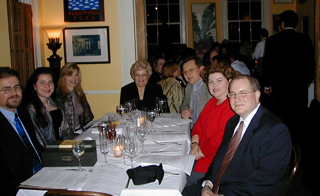 Steve and Jackie, Jennifer, Mom, Larry and Belinda, and Marc at the UPPERLINE® restaurant in New Orleans on New Year's Eve
