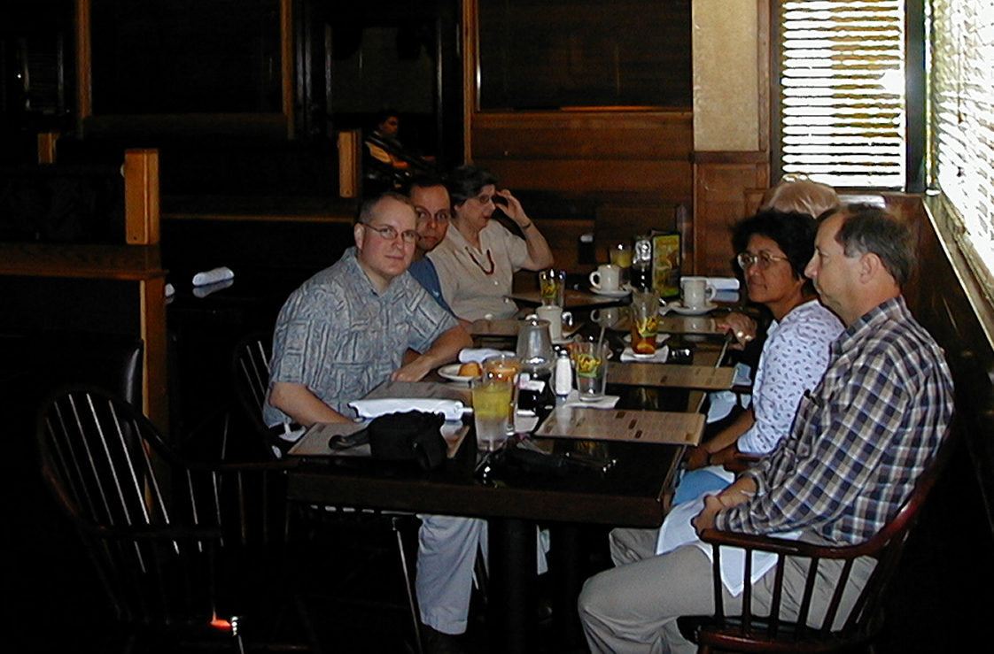 Marc, Mike, Aunt Dory, Felix and Gai, and Mom at COPELAND'S® in Baton Rouge