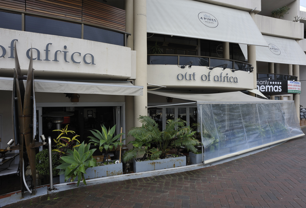 The Morroccan restaurant OUT OF AFRICA® in Manly Beach