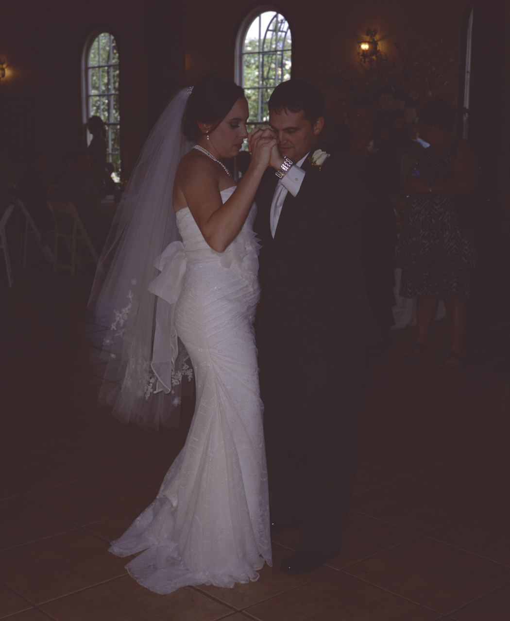 Emily and Eric starting their 1st dance as a married couple at their Wedding Reception at L'EGLISE