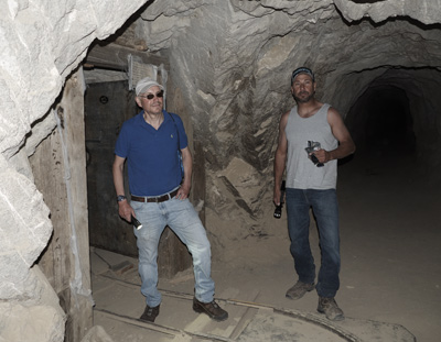 Marc and Tom inside the Burro Schmidt Tunnel